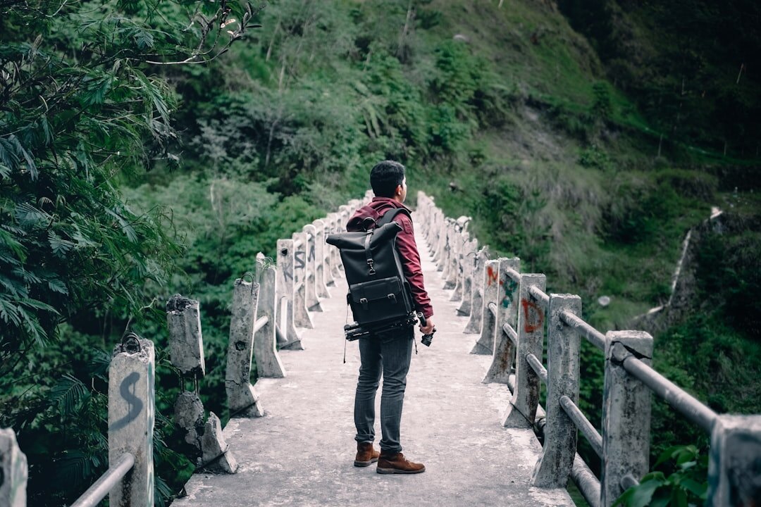 person on path to self discovery
