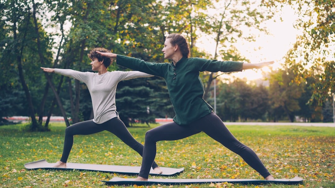 person meditating outdoors