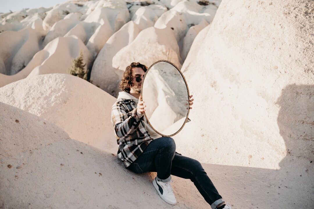 person reflecting on personal growth